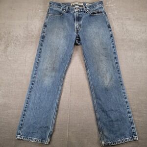 Harley Davidson Jeans Mens Boot Cut Distressed Denim‎ Size 32x29